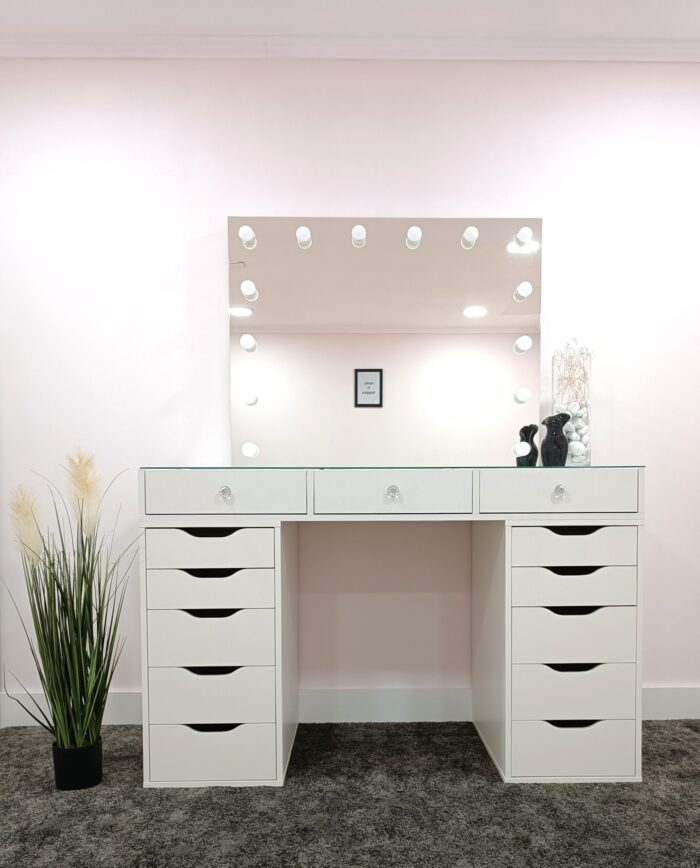 makeup vanity with lights