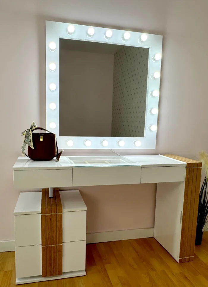 Vanity with Mirror and Lights