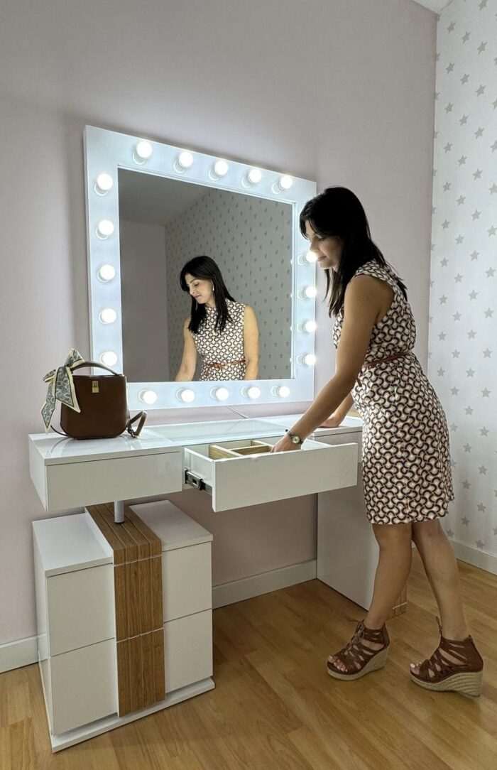 Vanity with Mirror and Lights